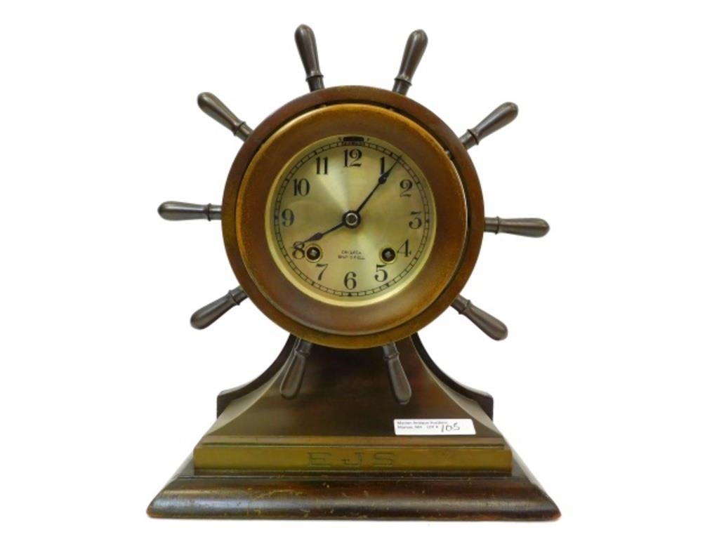 CHELSEA SHIP’S CLOCK. 20TH CENTURY.