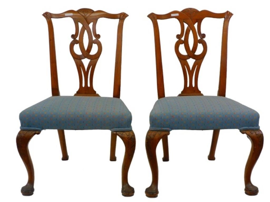 PAIR OF QUEEN ANNE TRANSITIONAL