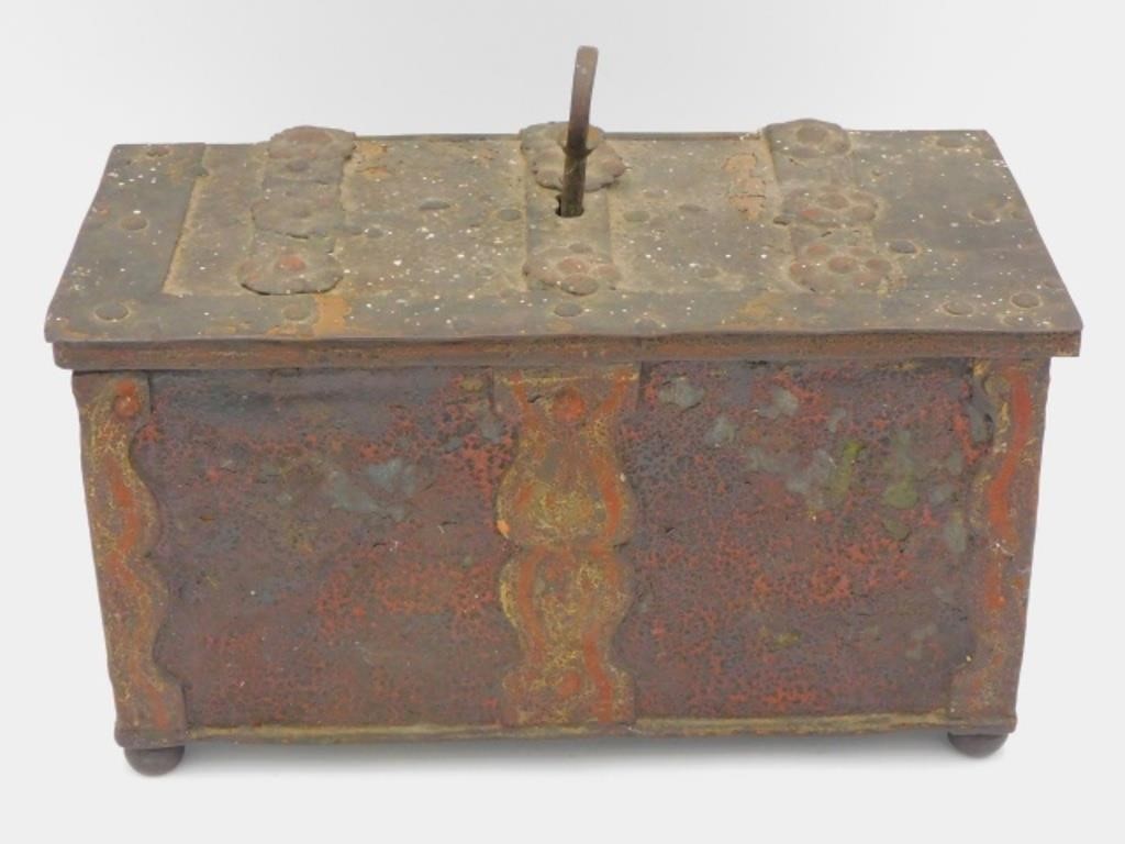CONTINENTAL FORGE IRON STRONGBOX  3c8d67