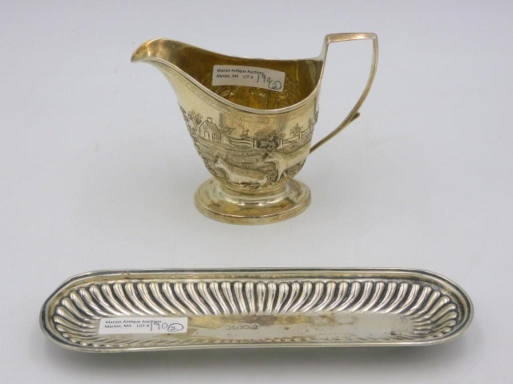  2 PIECES OF ENGLISH SILVER 19TH 3c8d91