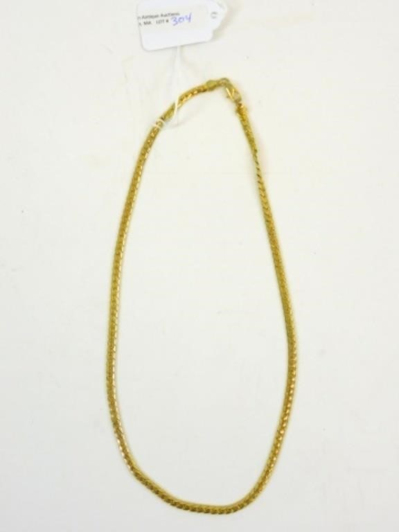 14 KT YELLOW GOLD NECKLACE 20TH 3c8e04