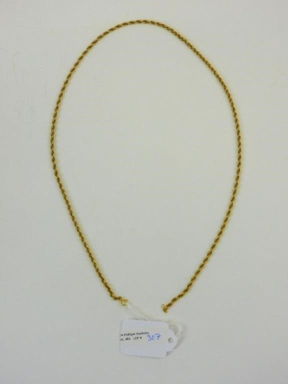 14 KT YELLOW GOLD NECKLACE 20TH 3c8e07