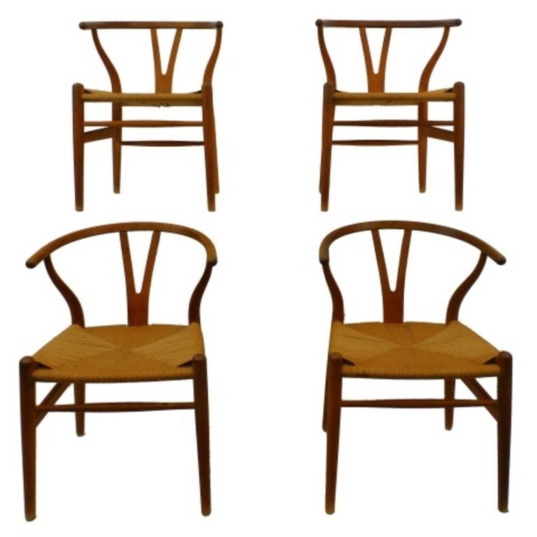  4 HANS WEGNER FOR CARL H WISHBONE 3c8e36