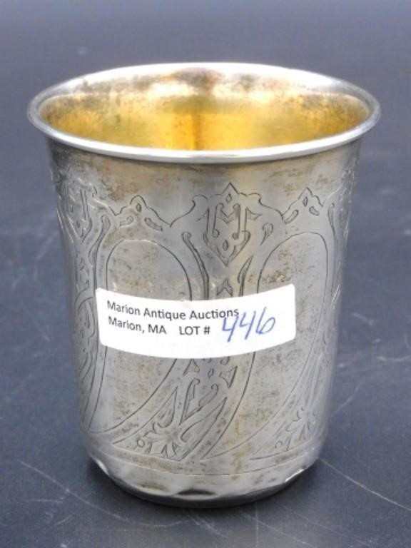 A RUSSIAN SILVER KIDDUSH CUP DATED 3c8e8a