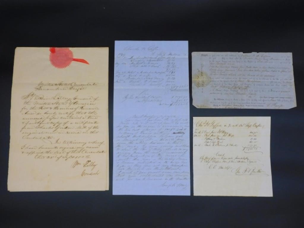 OF 4 WHALING DOCUMENTS TO INCLUDE 3c8ec9