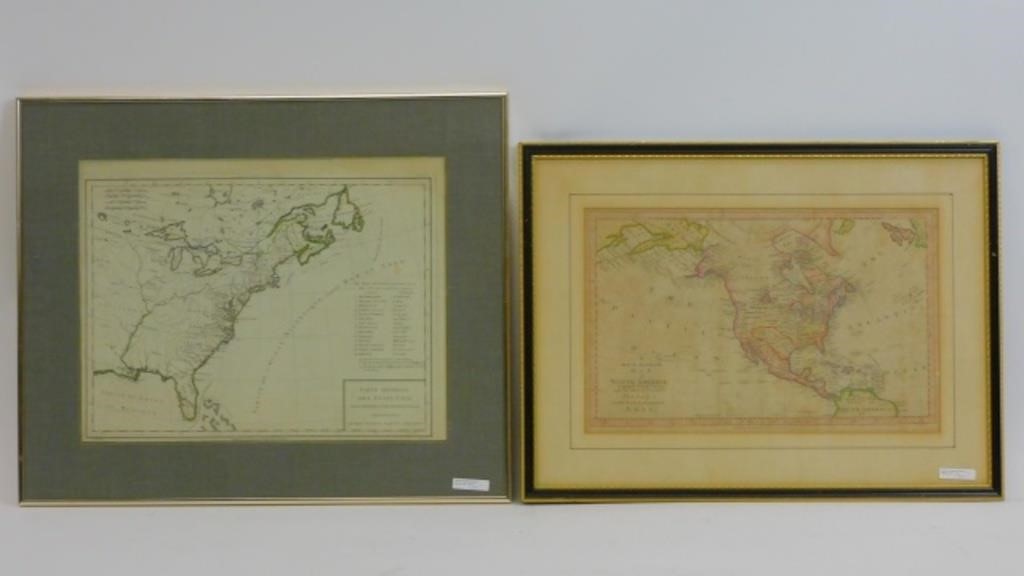 (2) 18TH CENTURY MAPS OF NORTH