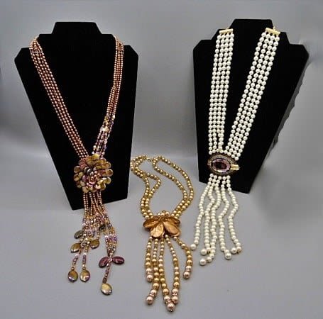 Group of 3 Faux Pearl Necklaces