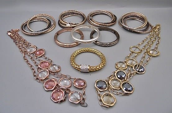 Group of 8 Bangles and 2 Necklaces 3c8f15