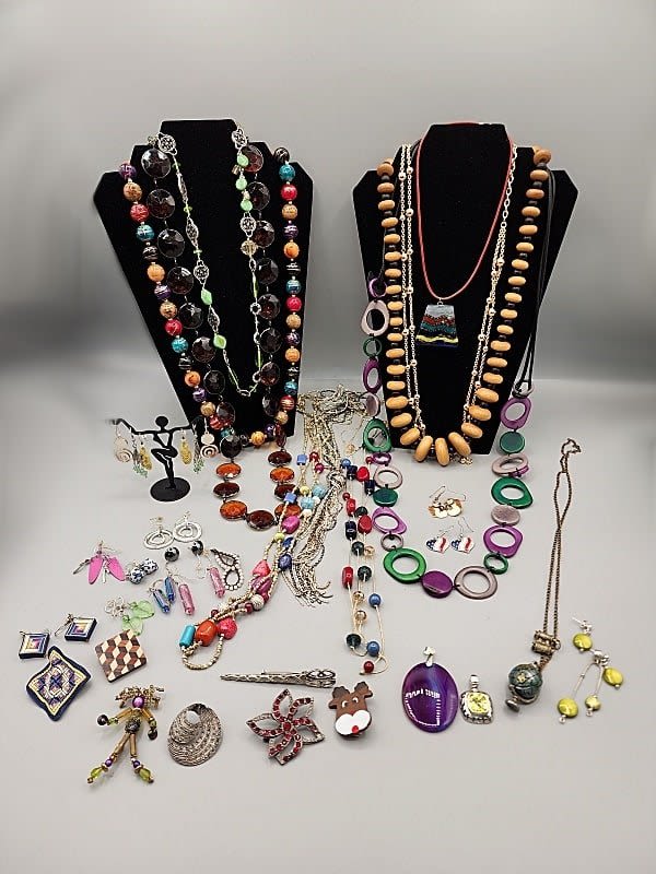 Large Group of Costume Jewelry-