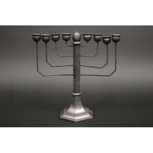 Hallmarked sterling silver menorah  3c906b