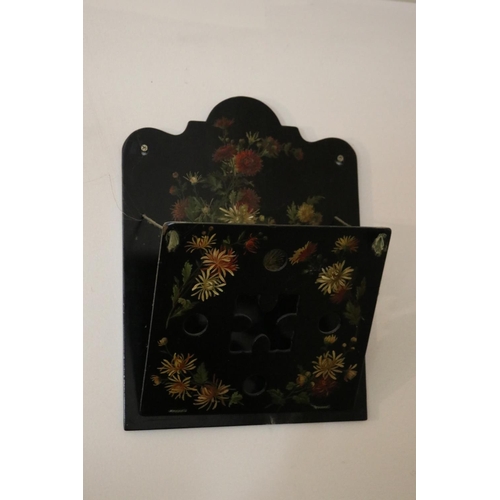 Antique paper mache wall mounted