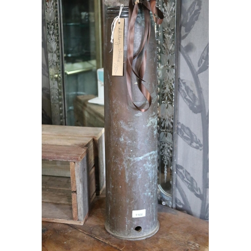 Large brass artillery shell, approx