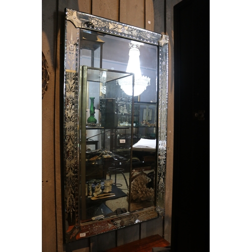 Venetian rectangular wall mirror,