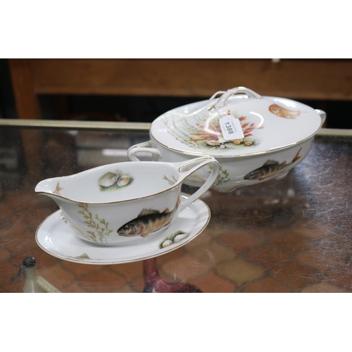 China fish decorated tureen and 3c91d9