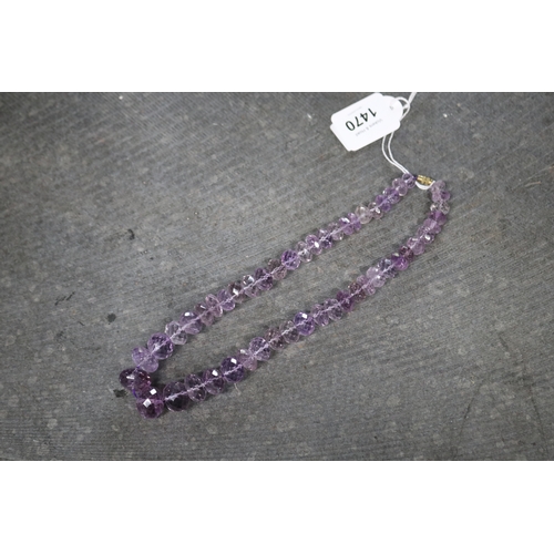 Vintage cut crystal amethyst crystal 3c9225