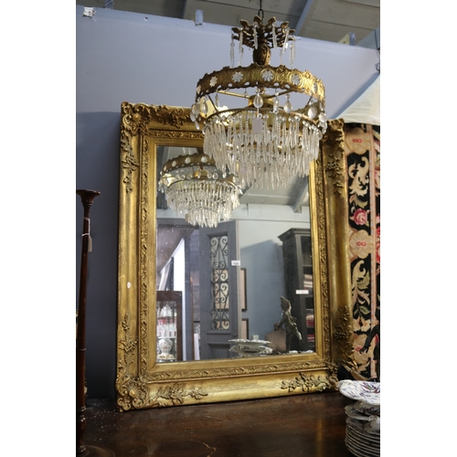 Large gilt surround wall mirror  3c9268