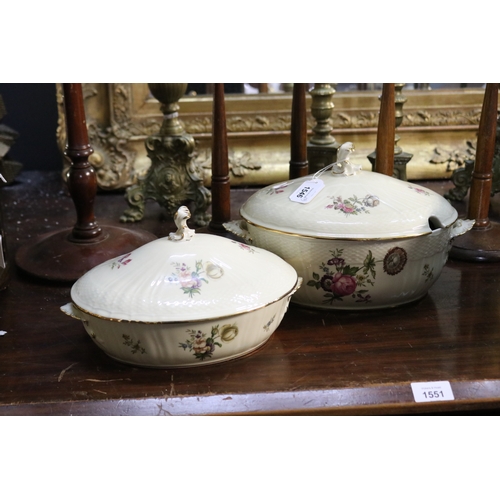 Two Royal Copenhagen China lidded 3c9269