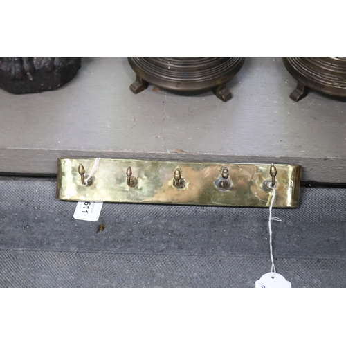 Antique 19th century brass wall