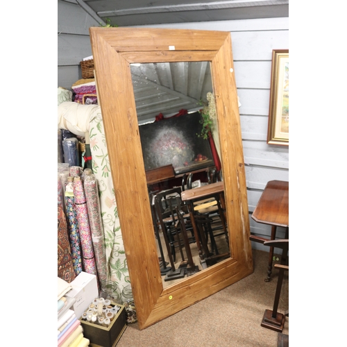 Large recycled Pine surround mirror,