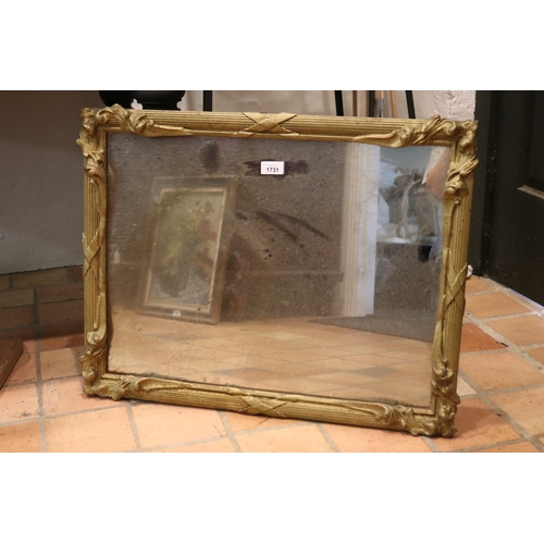Vintage molded frame wall mirror  3c930f