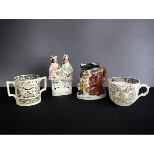 A COLLECTION OF STAFFORDSHIRE CERAMICS  3c9364