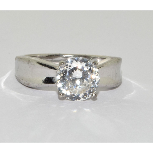925 silver ladies solitaire ring