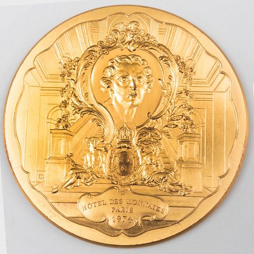 FRENCH LOUIS XV MEDALLION COMMERATING 3c6cce