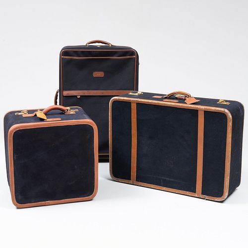 THREE PIECES OF T ANTHONY LUGGAGEMonogrammed Comprising A 3c6cd6