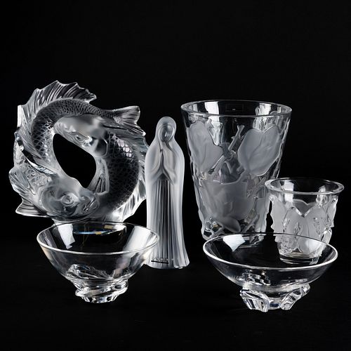 GROUP OF LALIQUE GLASS WARESSigned 3c6d68