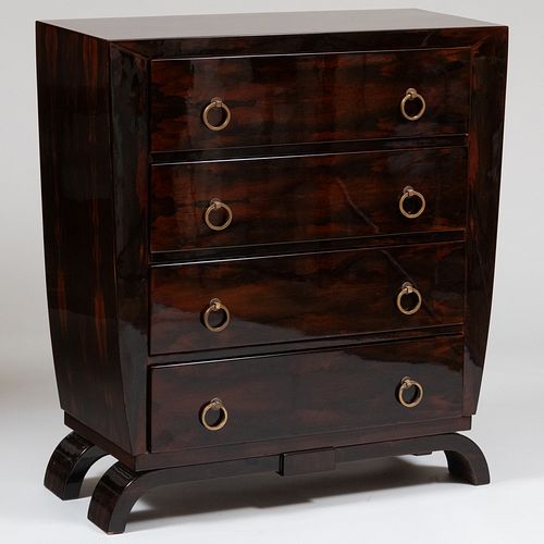ART DECO STYLE ROSEWOOD CHEST OF