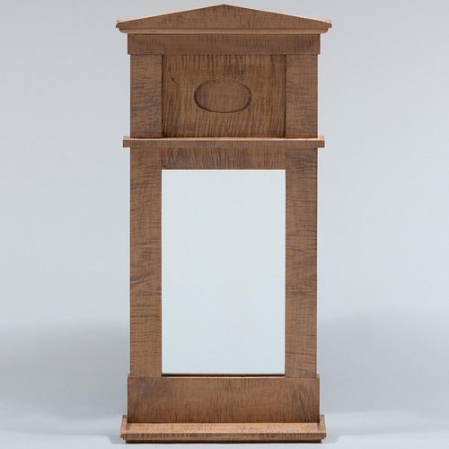 BIEDERMEIER STYLE TIGER MAPLE MIRROR,