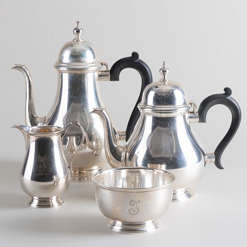 TIFFANY & CO. FOUR-PIECE SILVER TEA