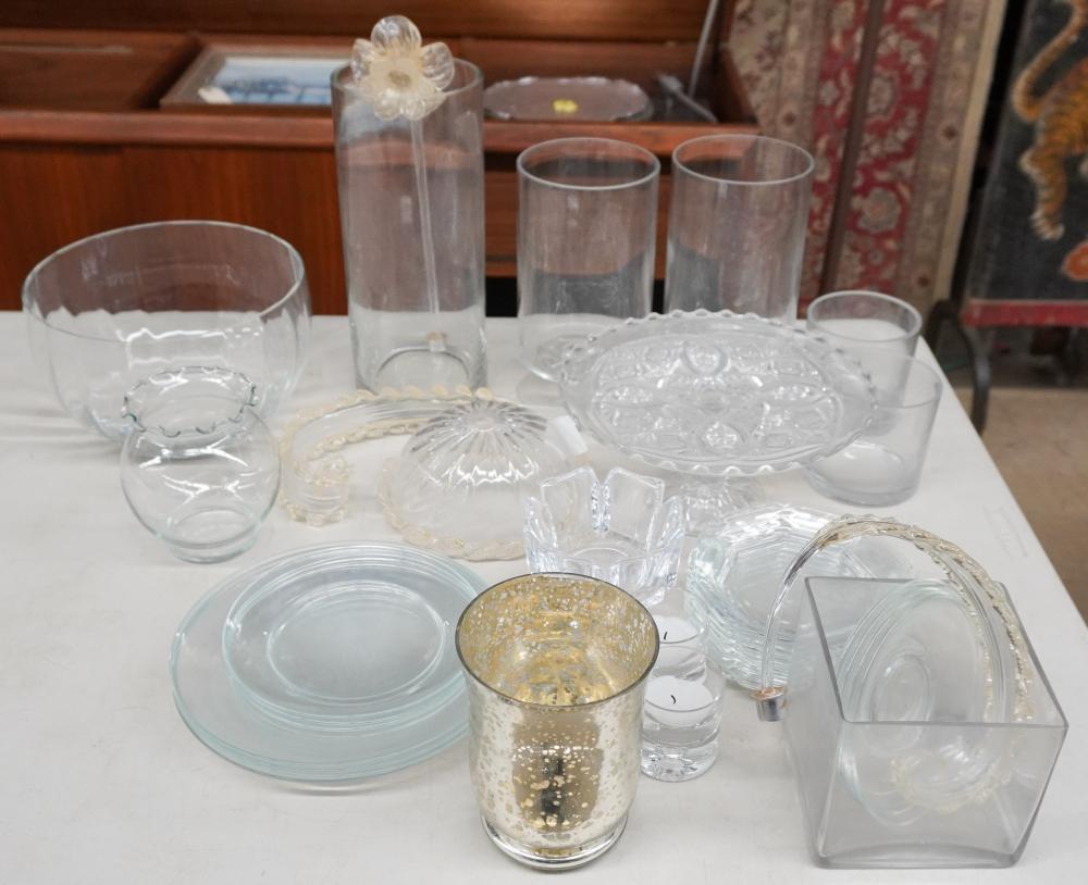 COLLECTION OF ASSORTED GLASS TABLE 3c6ef7