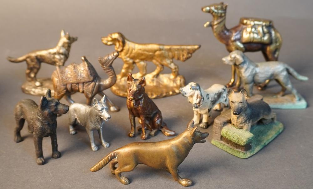 GROUP OF METAL ANIMAL FIGURINESGroup 3c6f01