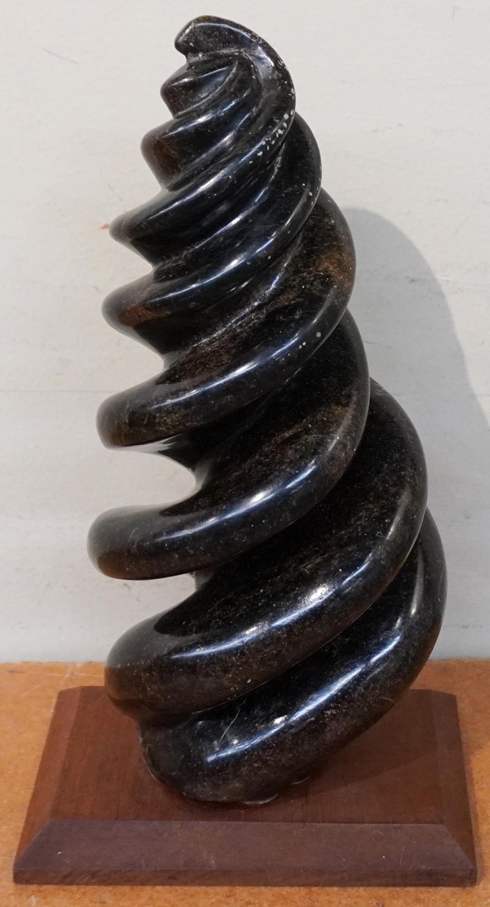 CONTEMPORARY SPIRAL-FORM STONE