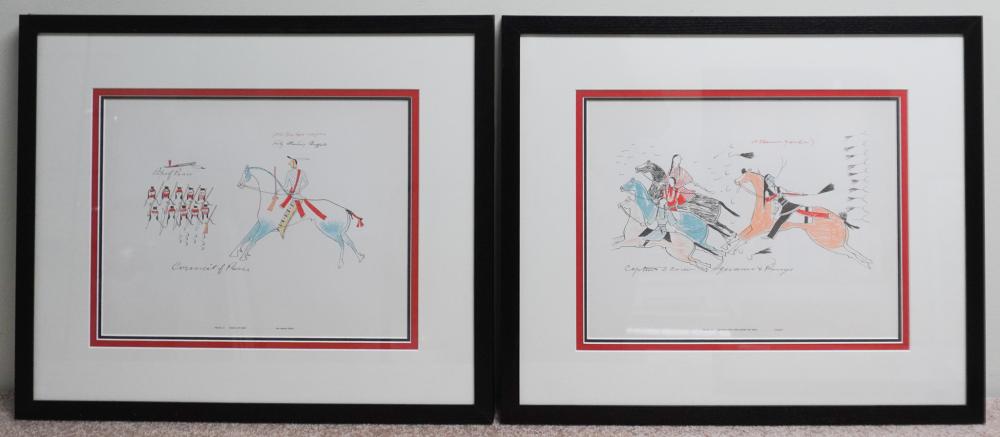 TWO REPRODUCTION PHOTOLITHOGRAPHS OF