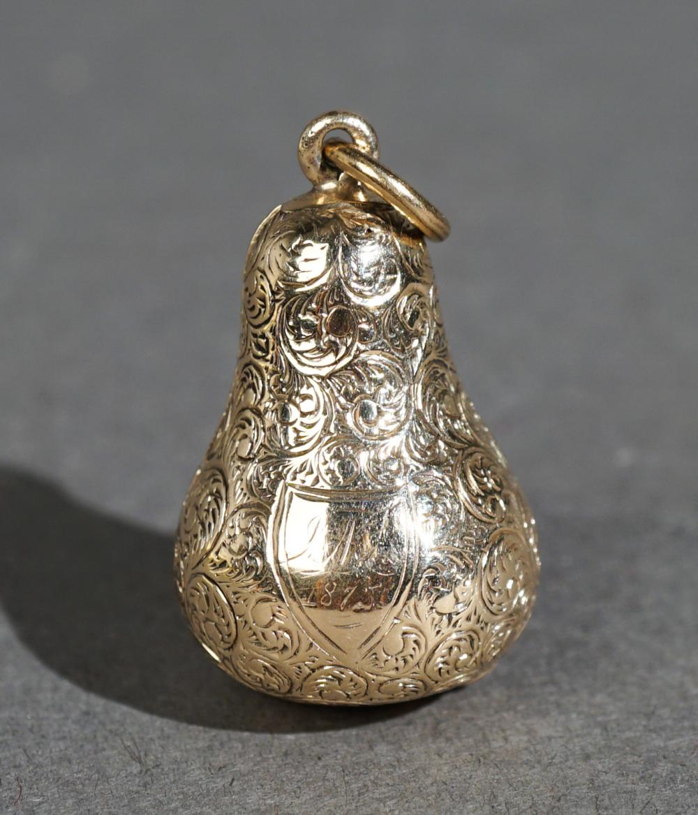 VICTORIAN GOLD-FILLED PEAR-SHAPED