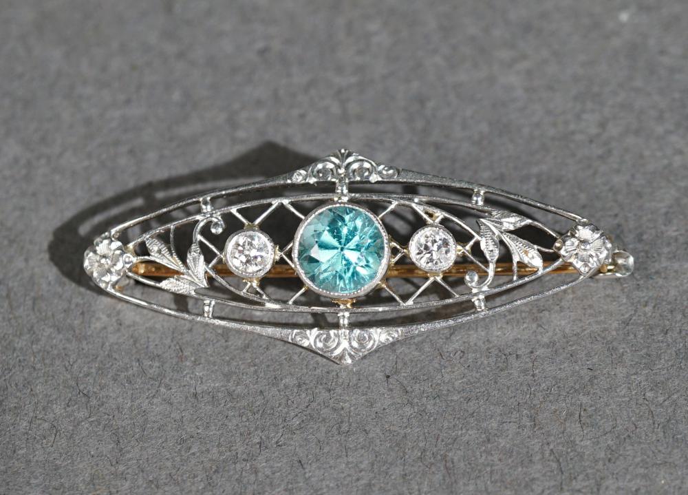 EDWARDIAN PLATINUM BLUE ZIRCON 3c6fe0