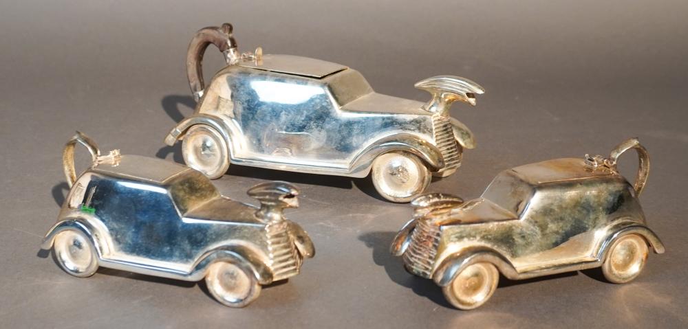 THREE PIECE SILVERPLATE AUTOMOBILE  3c7032