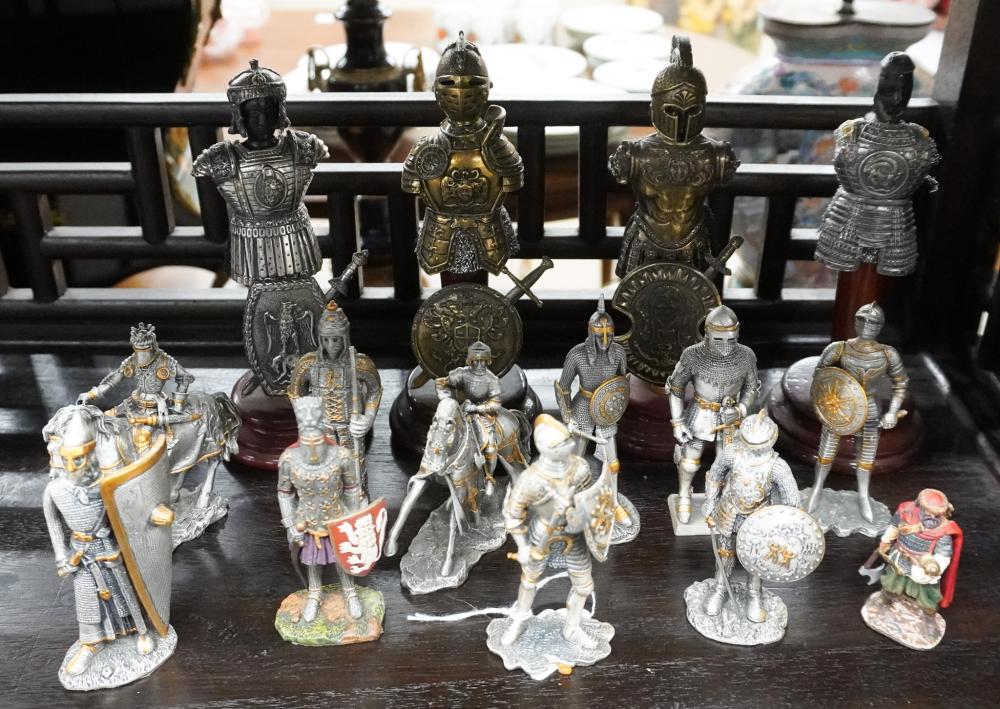 COLLECTION OF METAL FIGURINES OF