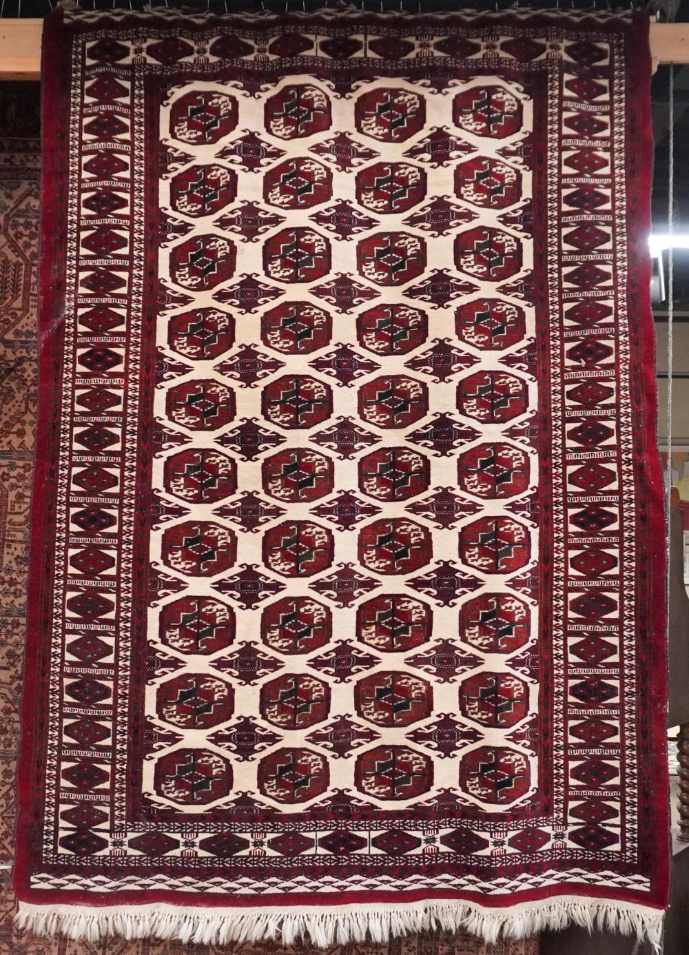 BOKHARA RUG, 7 FT 8 IN X 5 FT 4