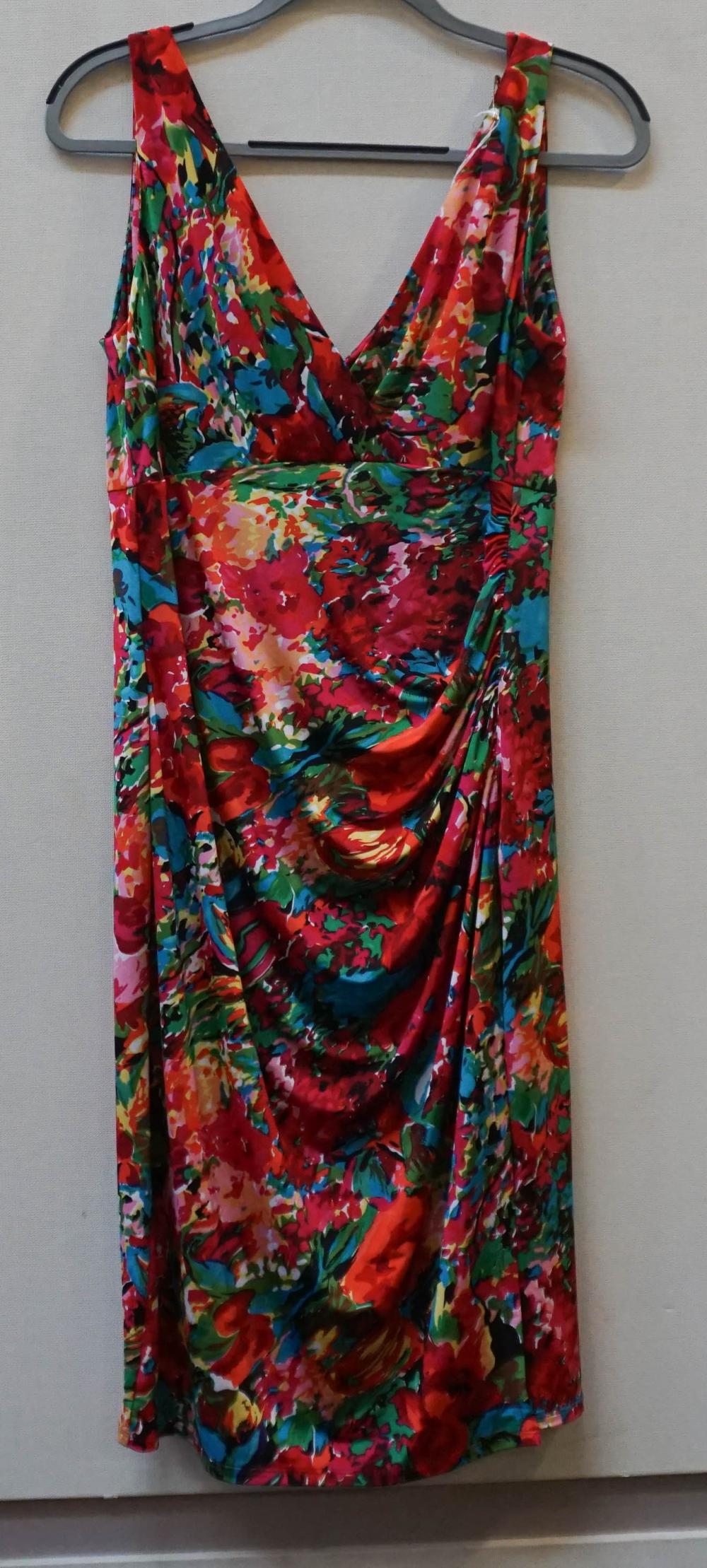 RALPH LAUREN FLORAL DRESS (SIZE