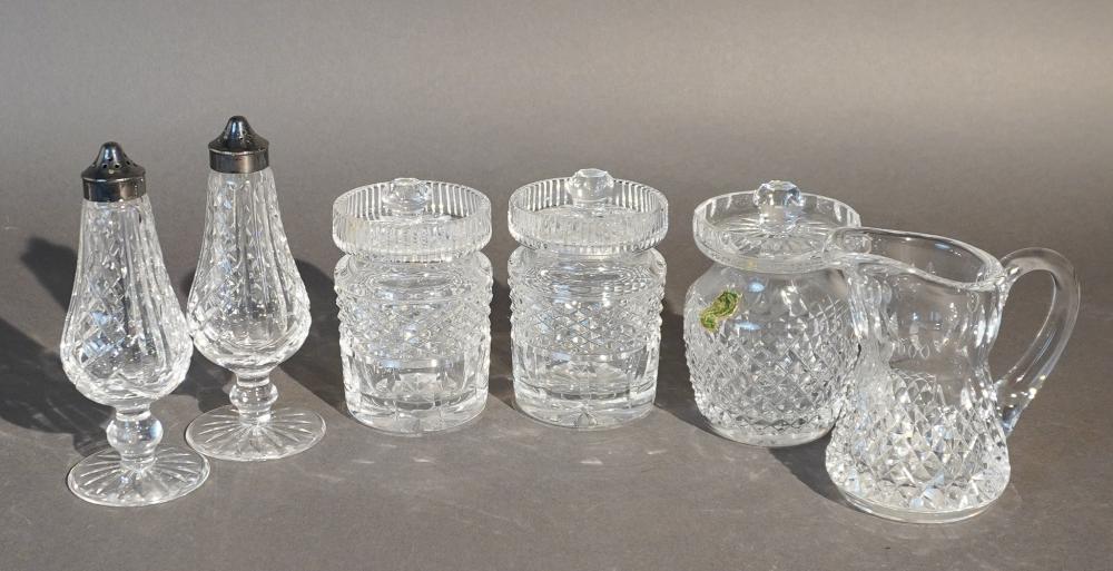 THREE WATERFORD CUT CRYSTAL JAM 3c71d3