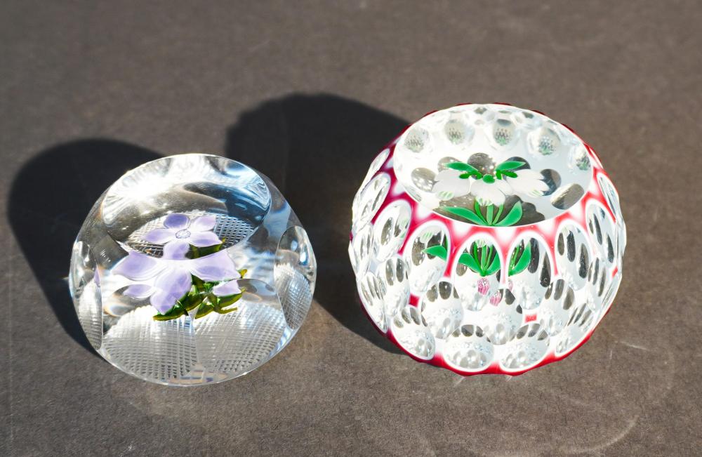 TWO PERTHSHIRE PAPERWEIGHTS, INCLUDING