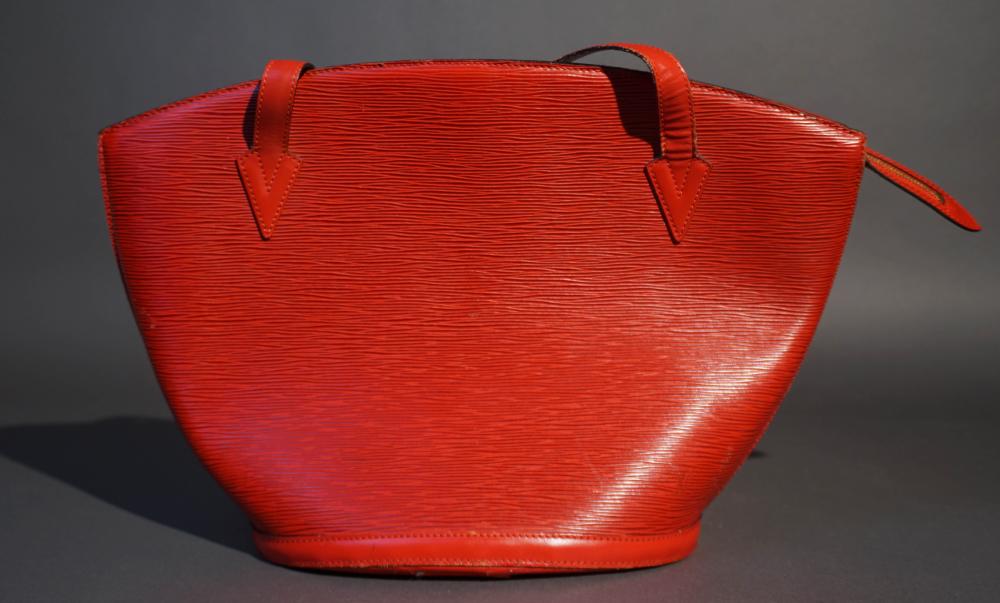 LOUIS VUITTON RED EPI LEATHER SAINT