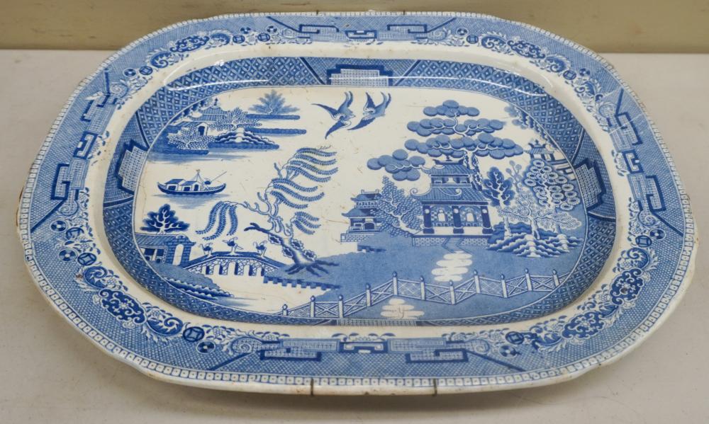 ENGLISH OPAQUE CHINA BLUE TRANSFER 3c7273