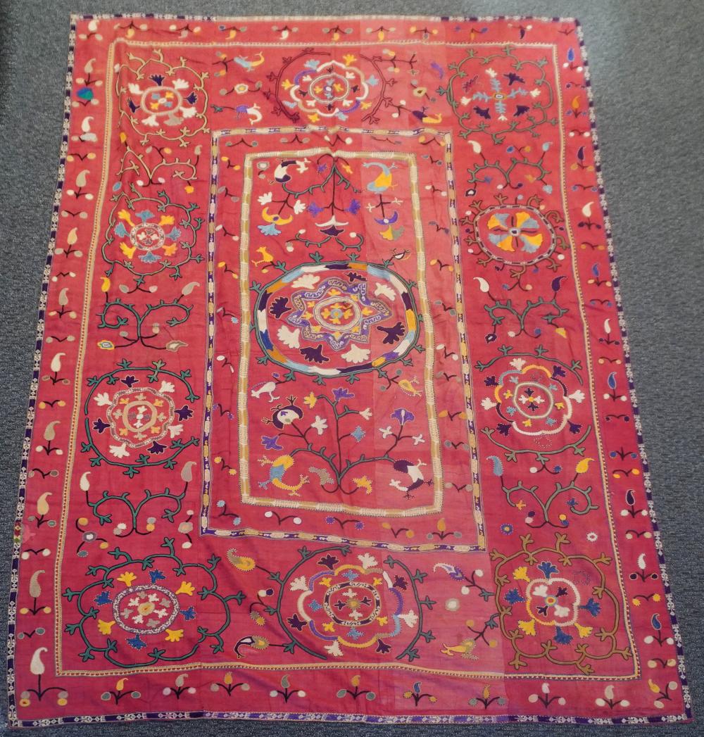 CENTRAL ASIAN EMBROIDERED SILK