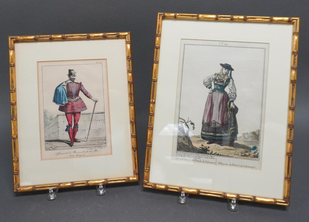 TWO HAND COLORED FASHION PRINT