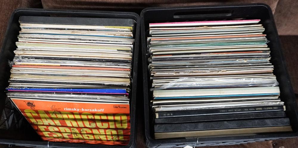 TWO BOXES OF MOSTLY CLASSICAL LONG