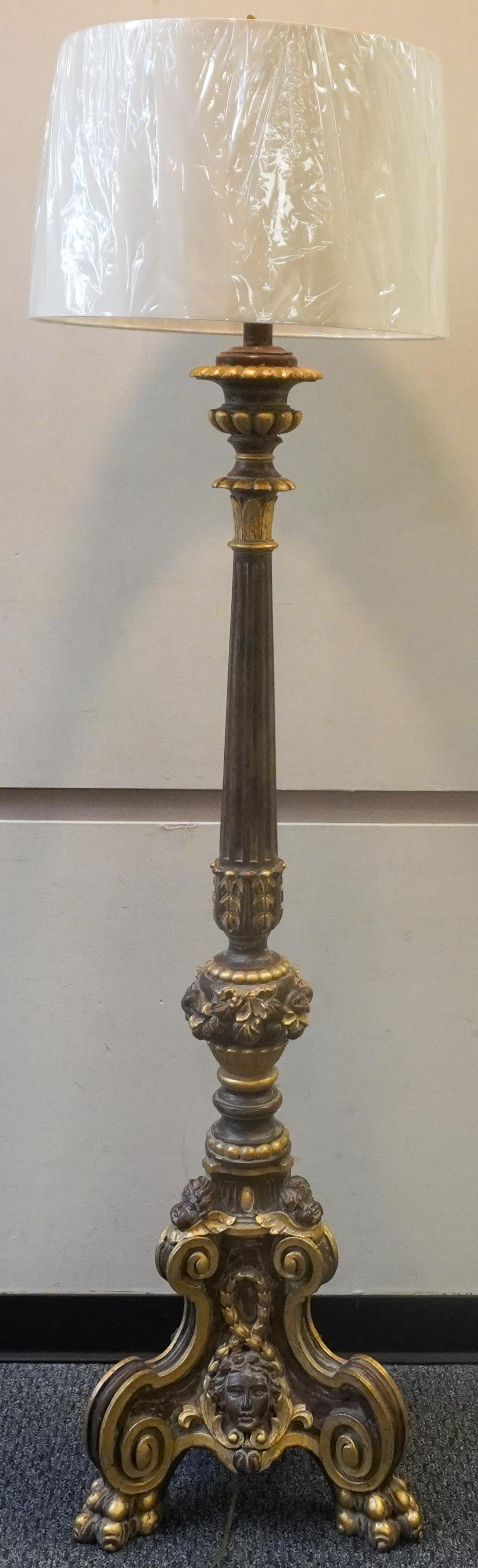 VENETIAN STYLE PARTIAL GILT COMPOSITION